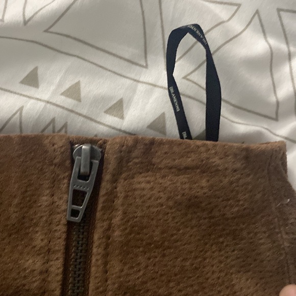 NWOT Faux Suede Mini Skirt in Chocolate Soufflé - Picture 5 of 5